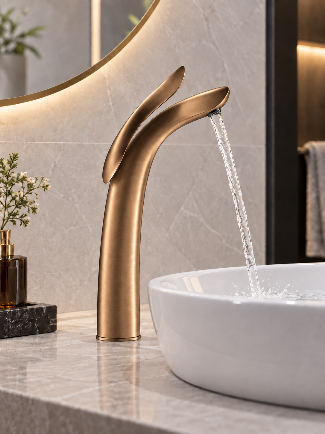 Grifo Lavabo Minimalista KS6-35 — Gunmetal