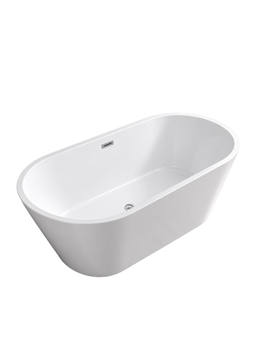 Tina Oval Blanca Freestanding foto 2